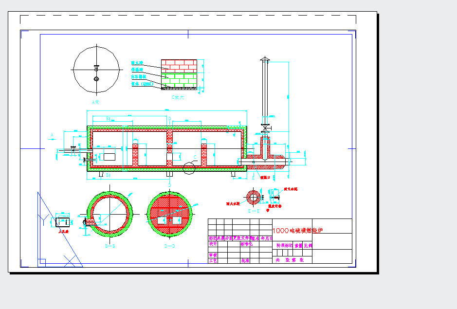 1000�����ȼ���t�C(j��)е�O(sh��)��cad�D��