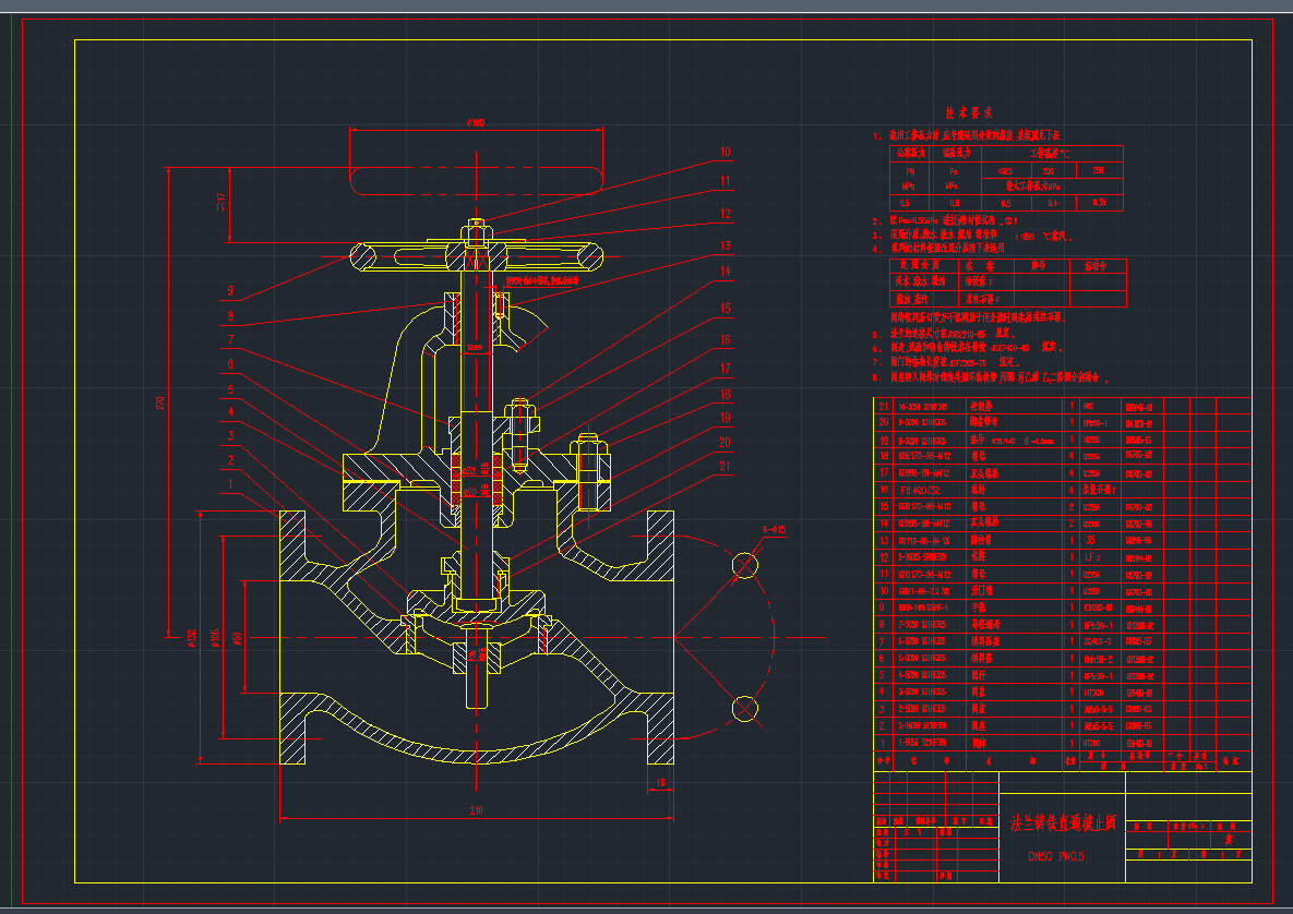 ���m�T�Fֱͨ��ֹ�yCAD�D��